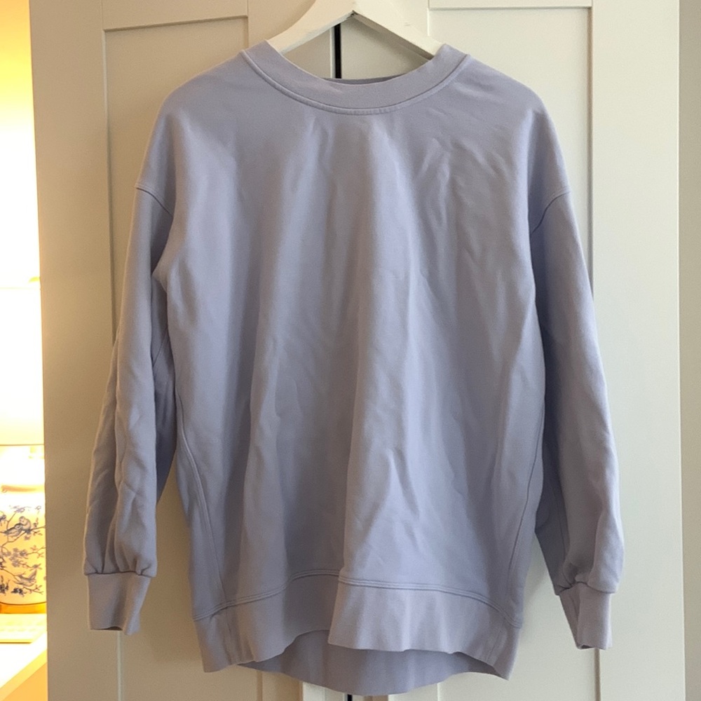 Lululemon perfectly oversized crewneck pastel blue size 4